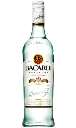 Bacardi white and black